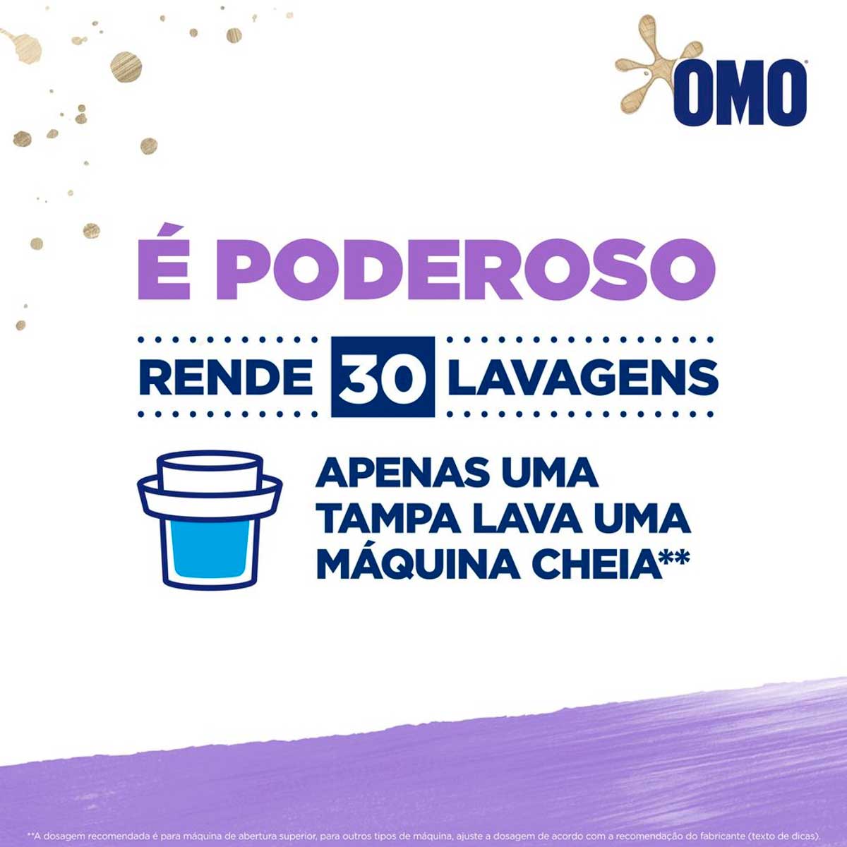 Lava-Roupas Liquido Lavanda Omo Galao 3 L