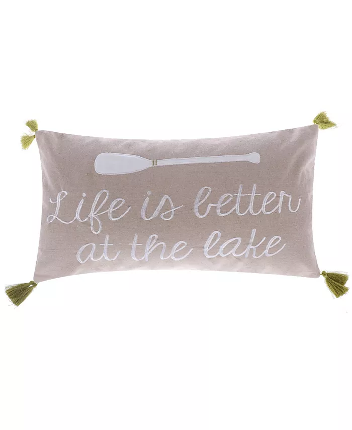 Levtex Life Is Better At The Lake Decorative Pillow， 12