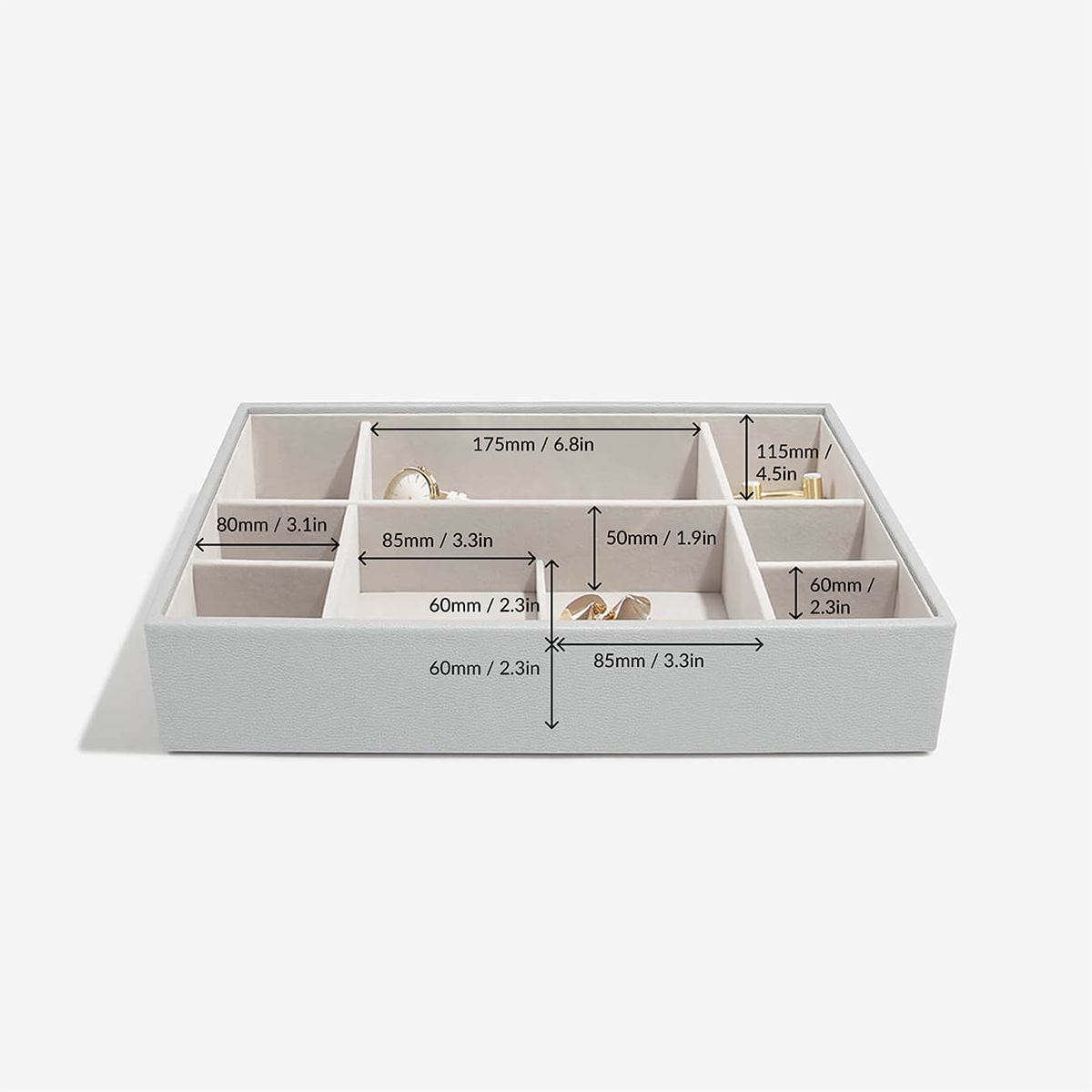 Stackers Pebble Grey Supersize Jewelry Trays