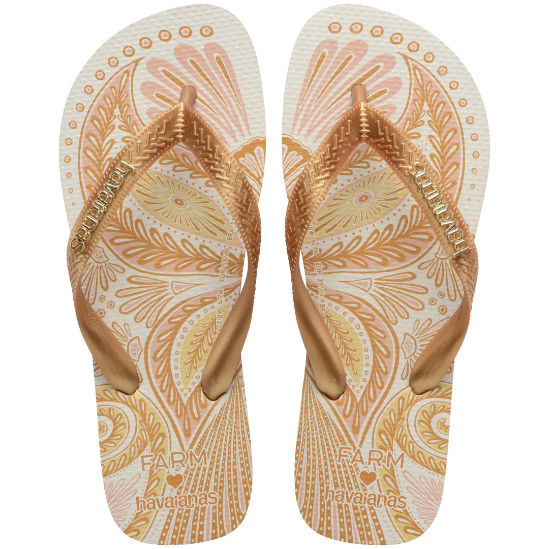 Chinelo Havaianas Farm Papillon