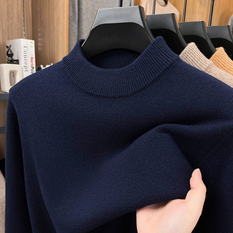 2025 Men’s Elegant Woolen Crewneck Sweater