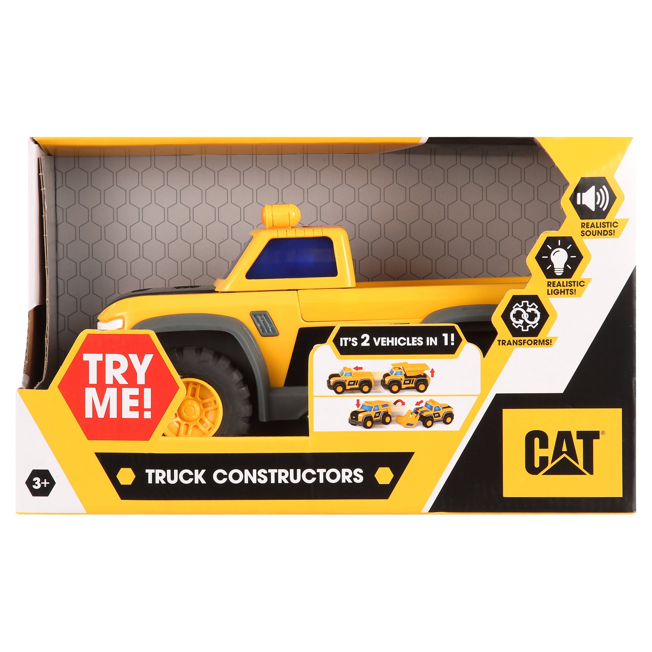 Cat Constructors Transforming Dump Truck Toy vehicle.
