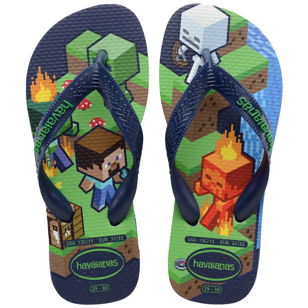 Chinelo Havaianas Infantil Minecraft