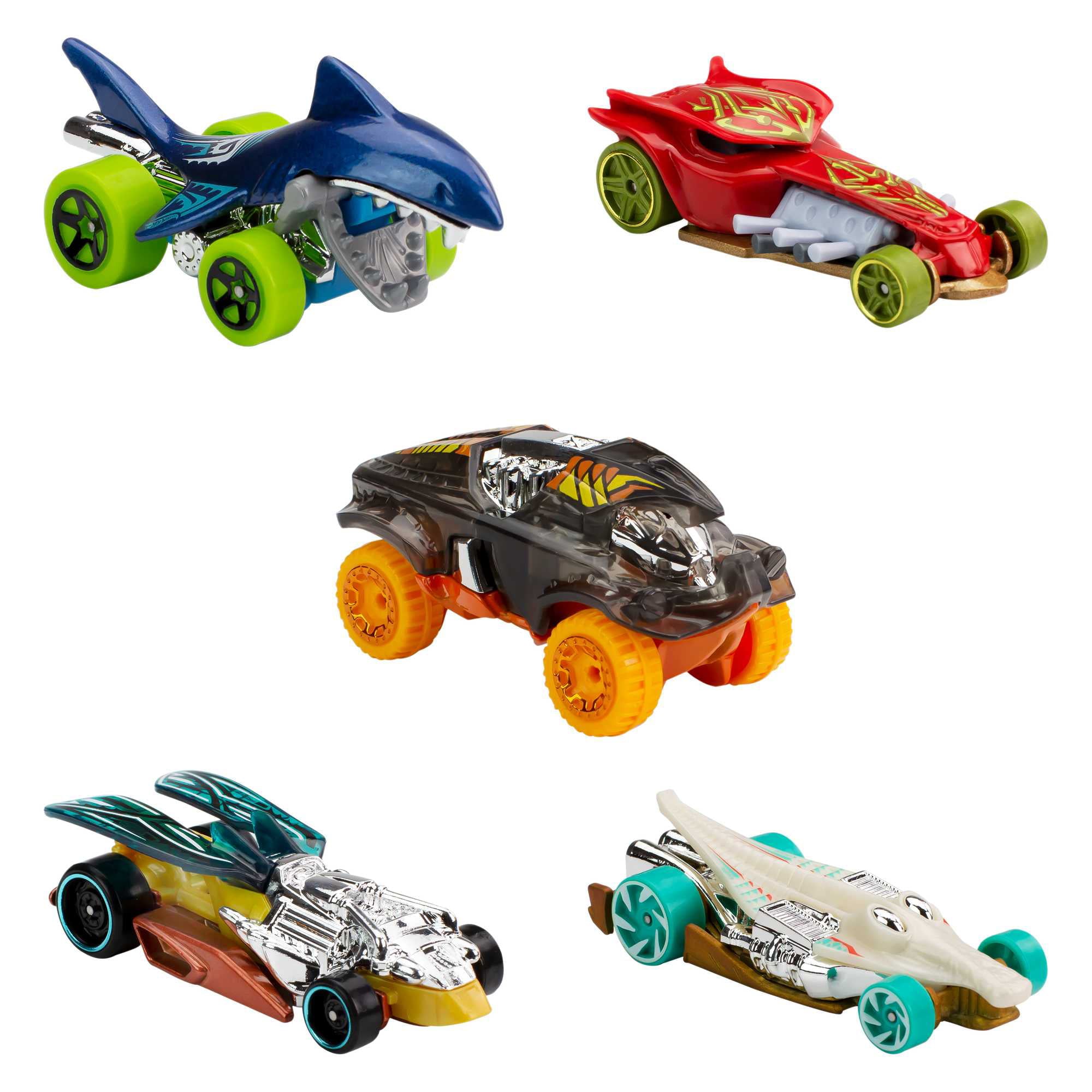 Hot Wheels 5-Car Pack of 1:64 Scale Vehicles， Collectible Toy Cars (Styles May Vary)