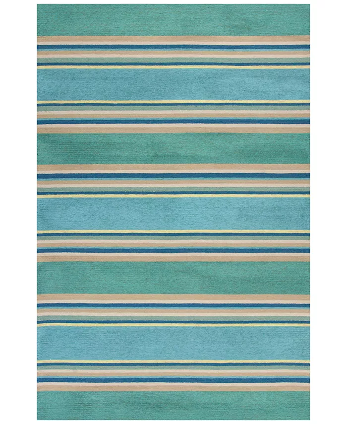 Kas Harbor Stripes 4230 Ocean Indoor Outdoor Area Rug