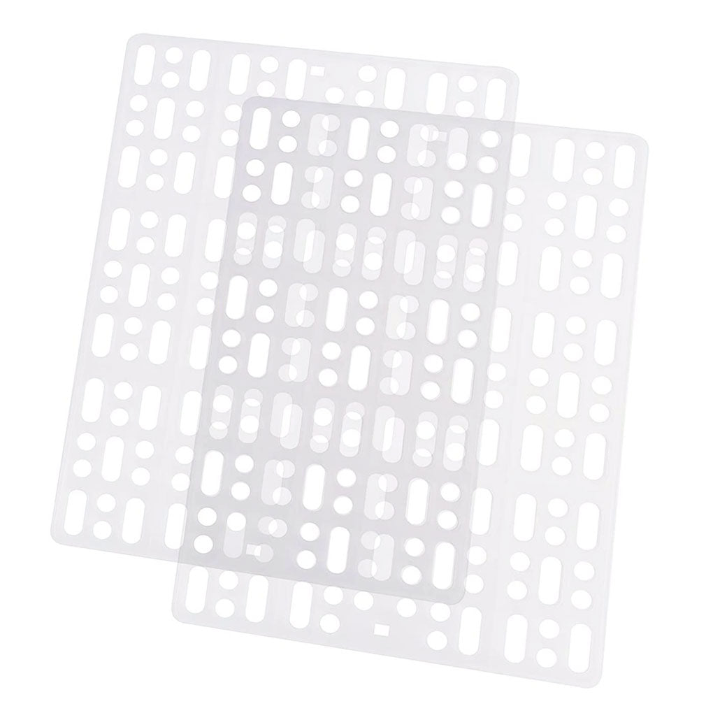 TureClos Anti-slip Pet Feet Mat Plastic Grids Pet Relax Pad Animal Cage Hole Cushion