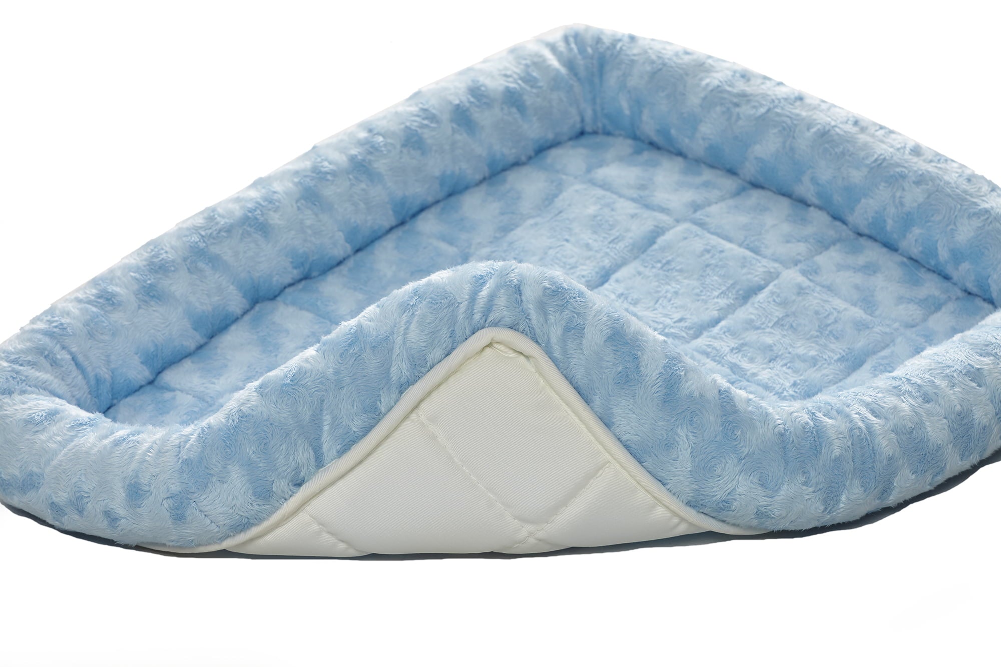 MidWest QuietTime Pet Bed and Dog Crate Mat， Powder Blue， 36