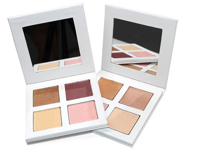 4 Color Shimmer Highlighters Powder Palette