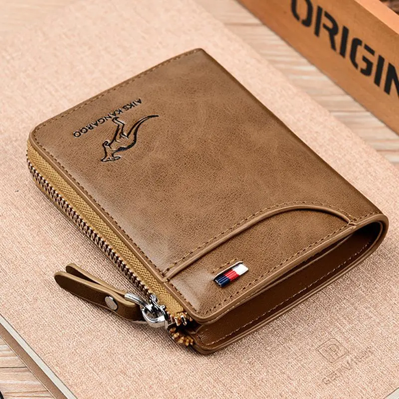 🔥 BIG SALE - 49% OFF 🔥🔥Men Wallet Zipper Genuine Leather Purs