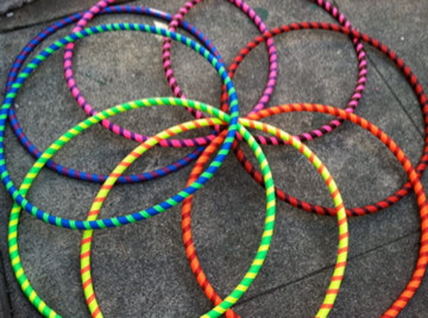 Ultra-Grip Pro Hoops (100cm/39') UV Weighted Travel Hoop/Hoops for Exercise， Dance and Fitness! (680g) NO Instructions Needed - Same Day Dispatch!