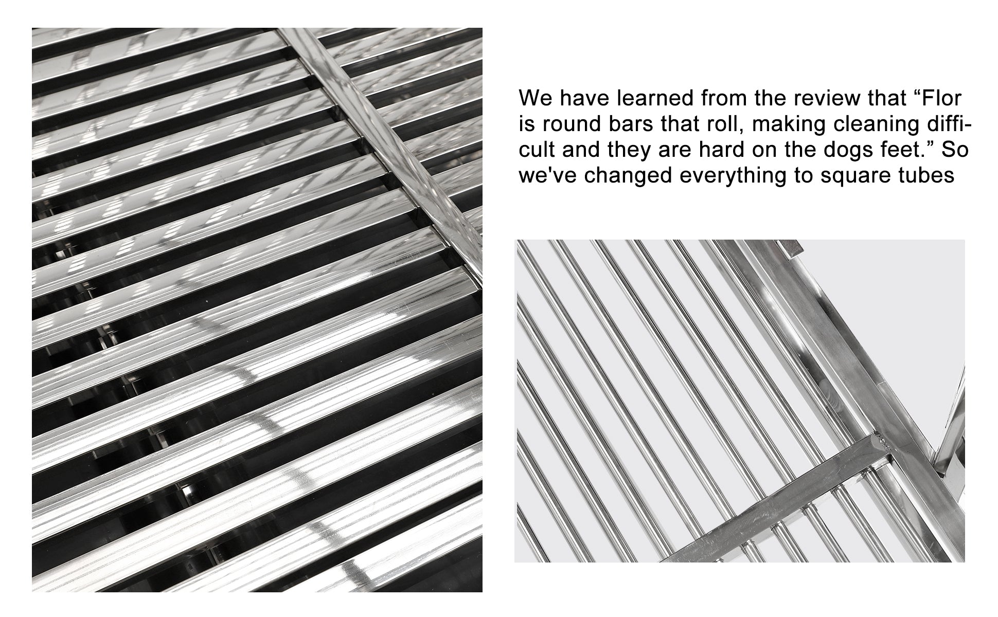 confote Heavy Duty Stainless Steel Dog Cage Kennel Crate and Playpen for Large Dogs， 37”