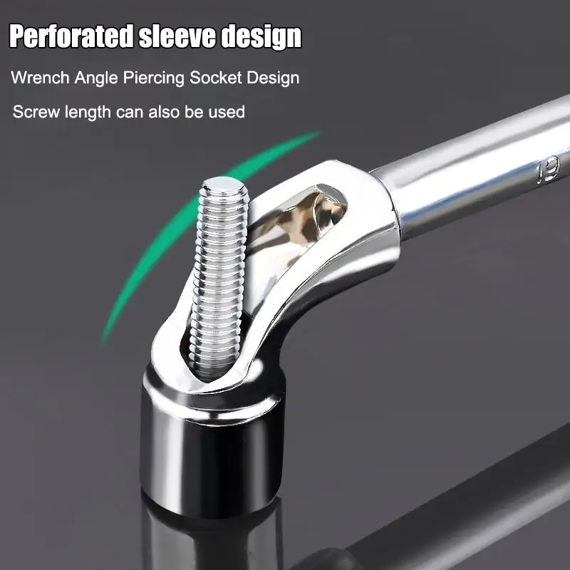 Hardware Tool Perforation Wrench L-Shaped Elbow Socket Wrench 7-Shaped
