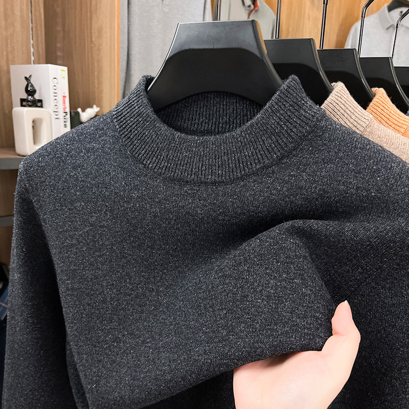 2025 Men’s Elegant Woolen Crewneck Sweater