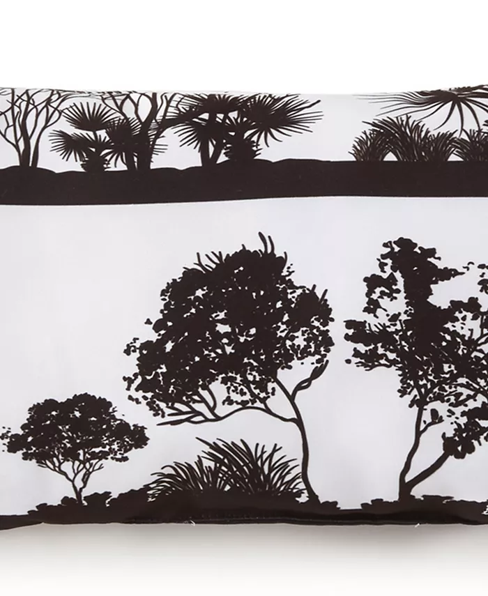 Colcha Linens African Safari Long Rectangle Pillow - White Safari