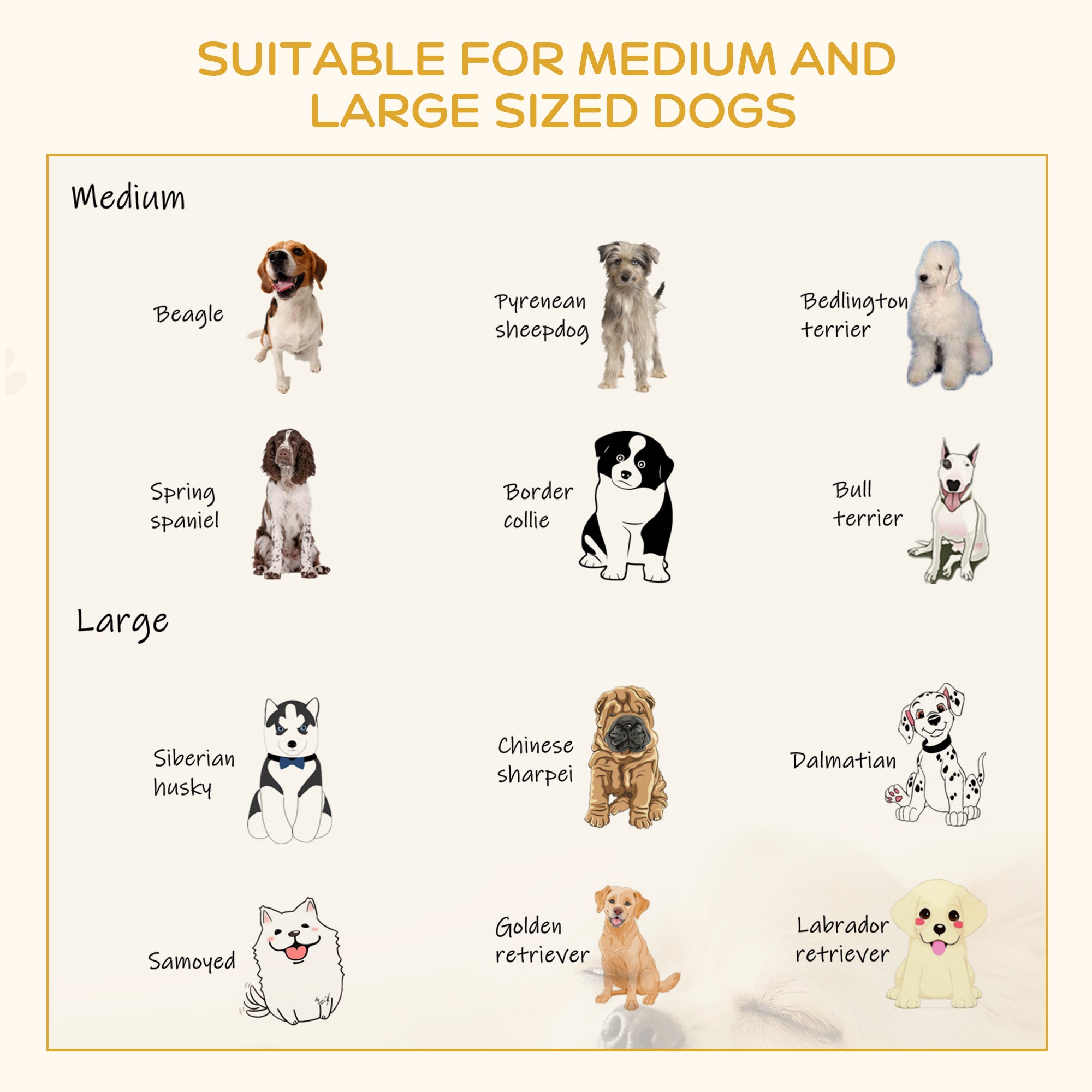 Pawhut Elevated Dog Bed， Wooden Pet Sofa Raised Dog Couch with Soft Cushion， Brown and Black