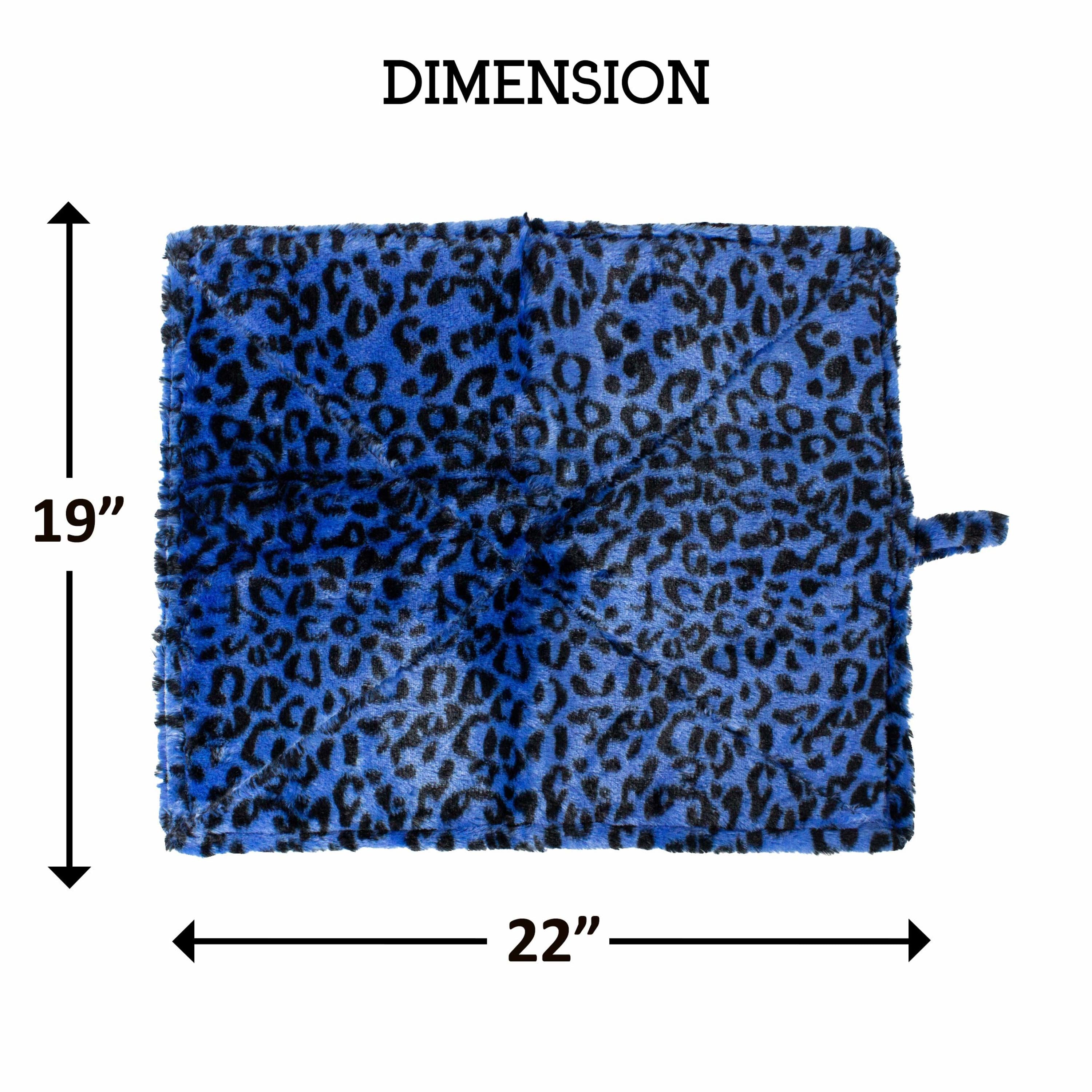 Downtown Pet Supply， Medium， Self Warming Pet Bed， Blue， 22-in