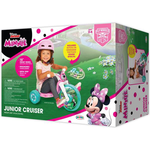 Minnie Mouse 10 inch Pink Fly Wheel Junior Tricycle with Sounds