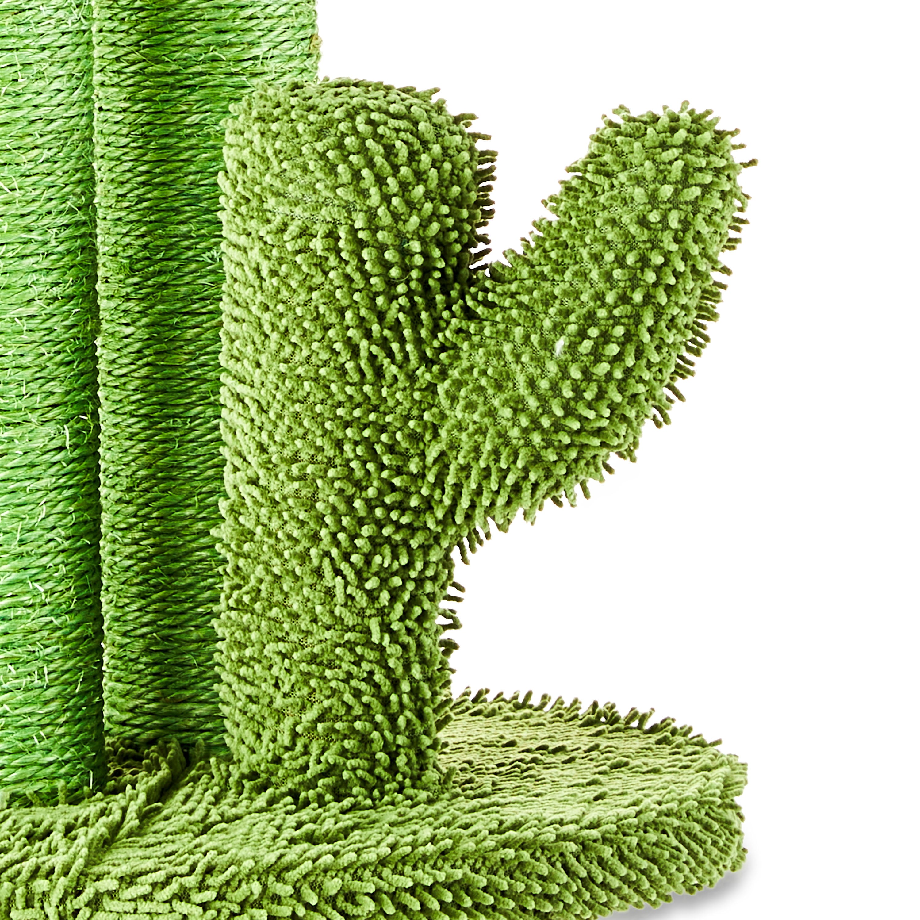 Vibrant Life Cactus 3-Arm Chenille， Sisal and Jute Cat Scratching Post with Cat Toy