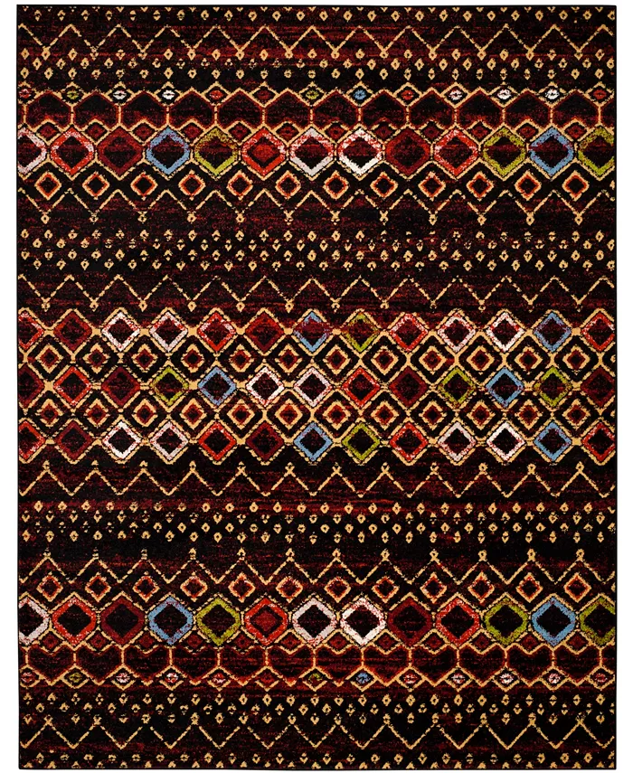 Safavieh Amsterdam 108 Black and Multi Rug