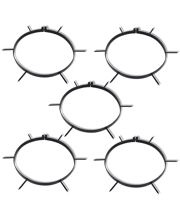 vidaXL Lawn Aerator Clamp with Spikes 5 pcs Diameter 11.8