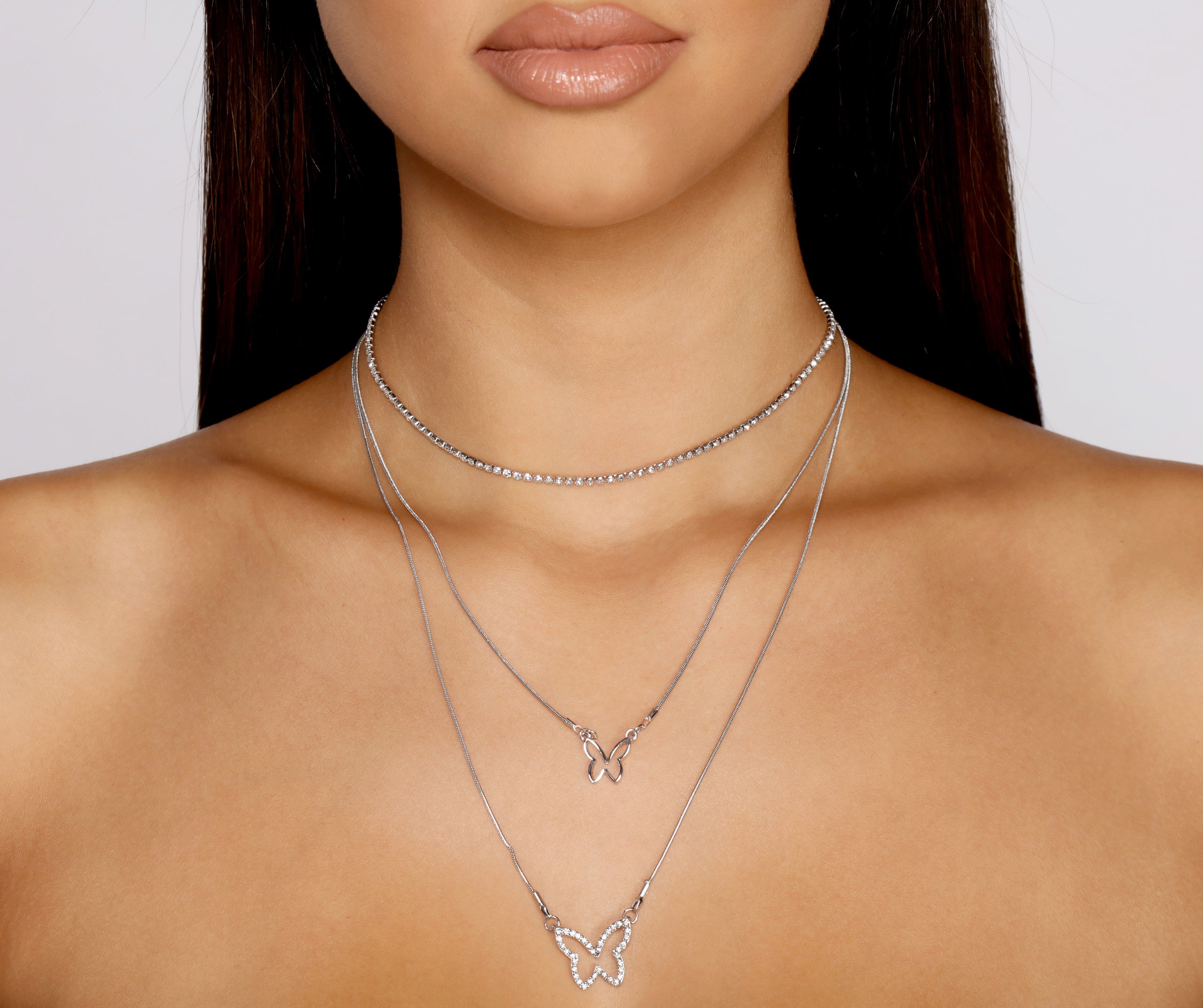 Natural Beauty Butterfly Charm Necklace Pack