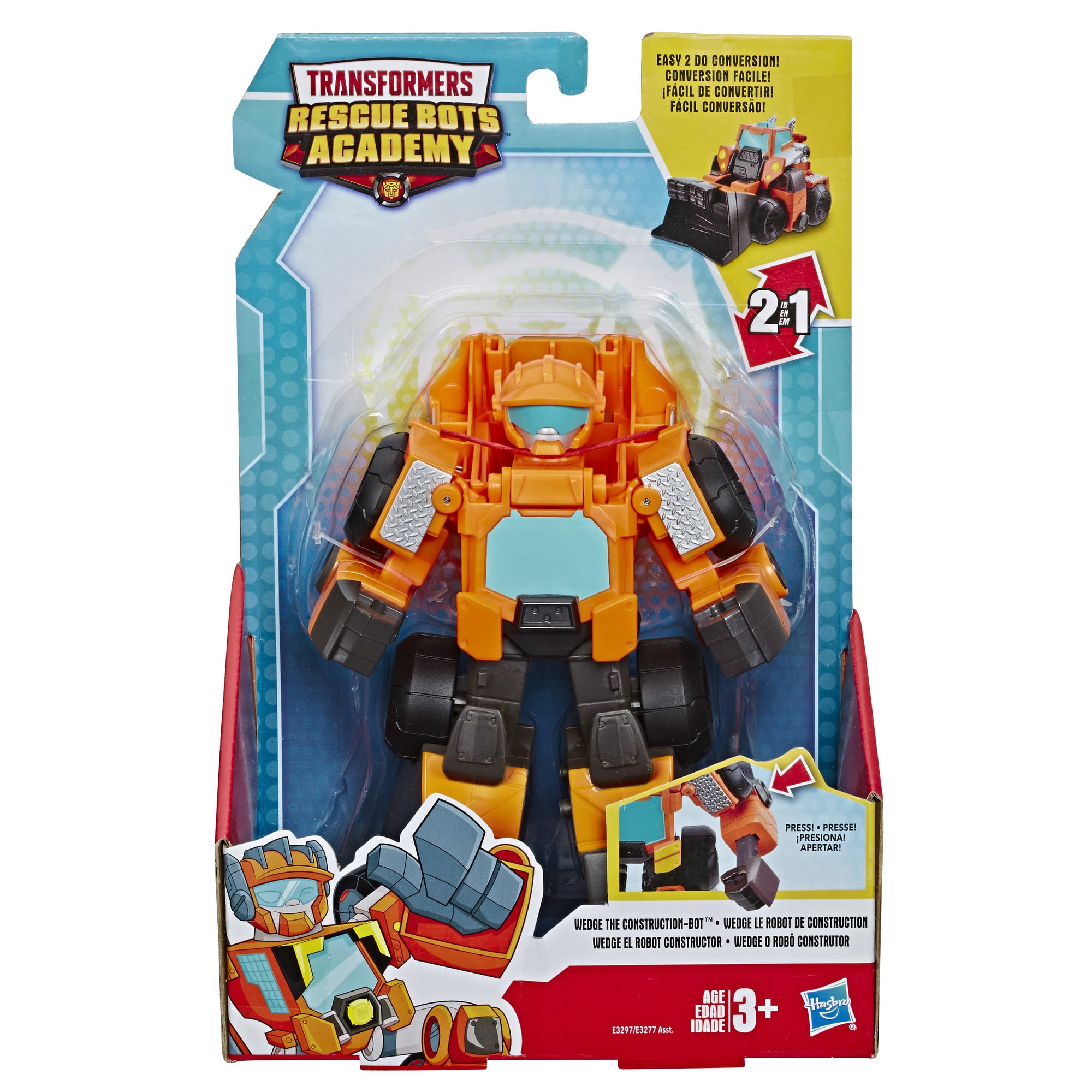 Playskool Heroes Transformers Rescue Bots Wedge theConstruction-Bot Toy Robot