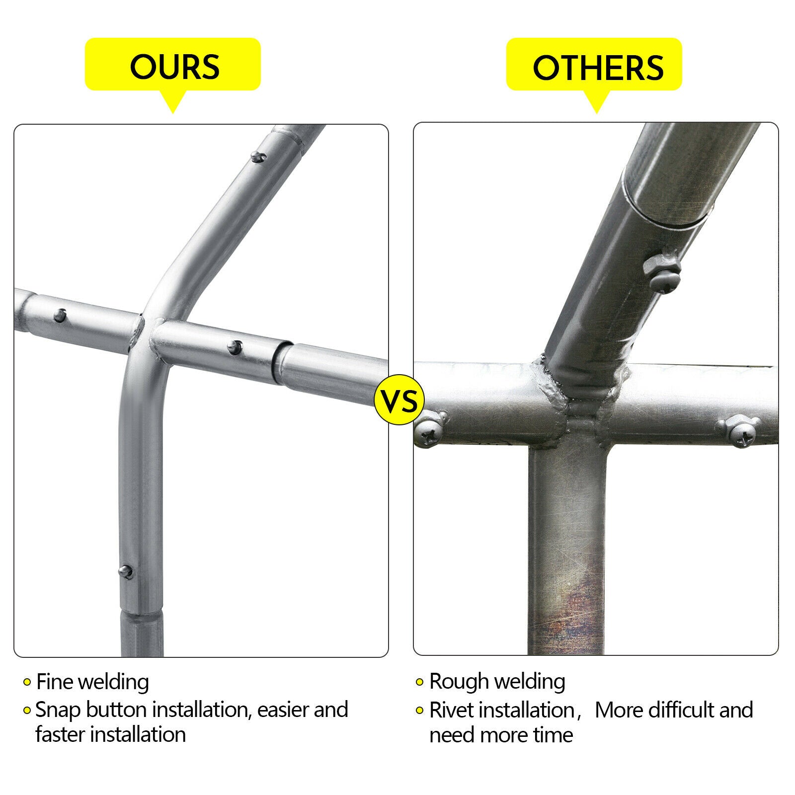 Large Walk in Chicken Run Coop Hen House Enclosure Backyard Poultry Cage Cover 10' x 10'