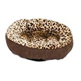 Petmate Aspen Pet Brown Animal Print Faux Micro Suede Pet Bed 5 in. H X 18 in. W X 18 in. L