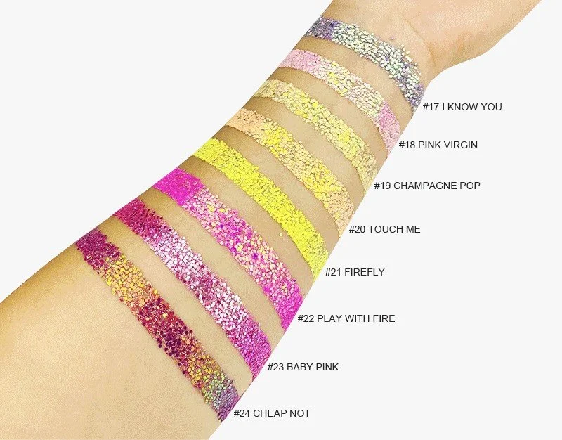 Custom Glitter Chameleon Nail Flakes Eyeshadow