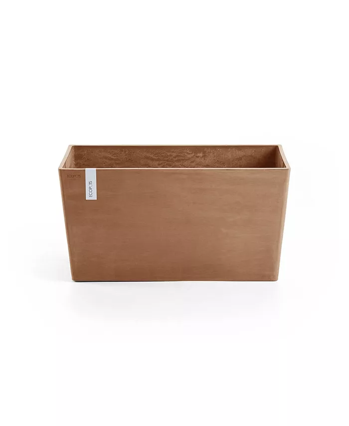 ECOPOTS Plastic Paris Flower Pot Planter， Terracotta Color， 23.5
