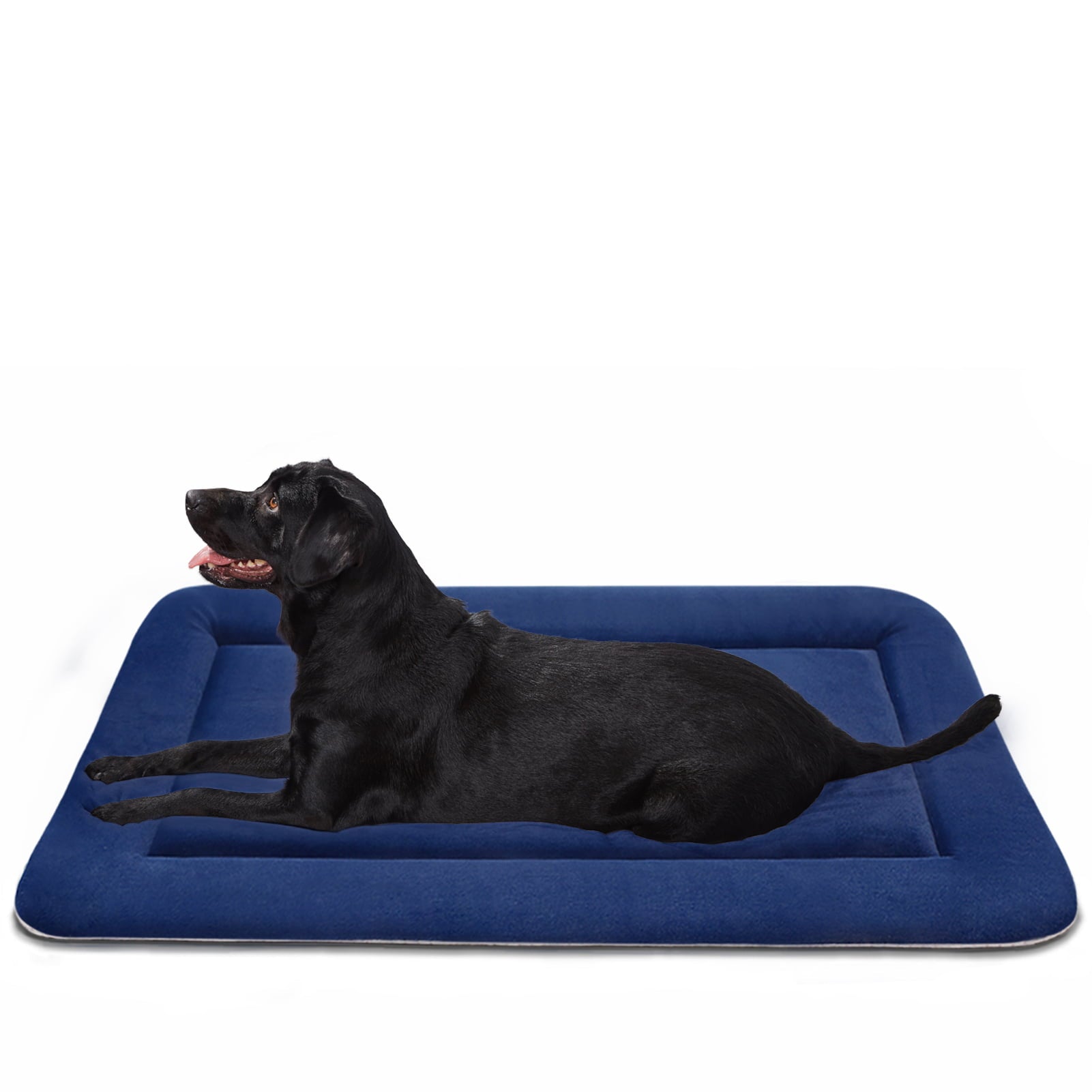 Hero Dog Large Dog Bed Crate Mat 42 in Washable Pet Beds Soft Dog Mattress Anti-Slip Kennel Mats (Dark Blue)