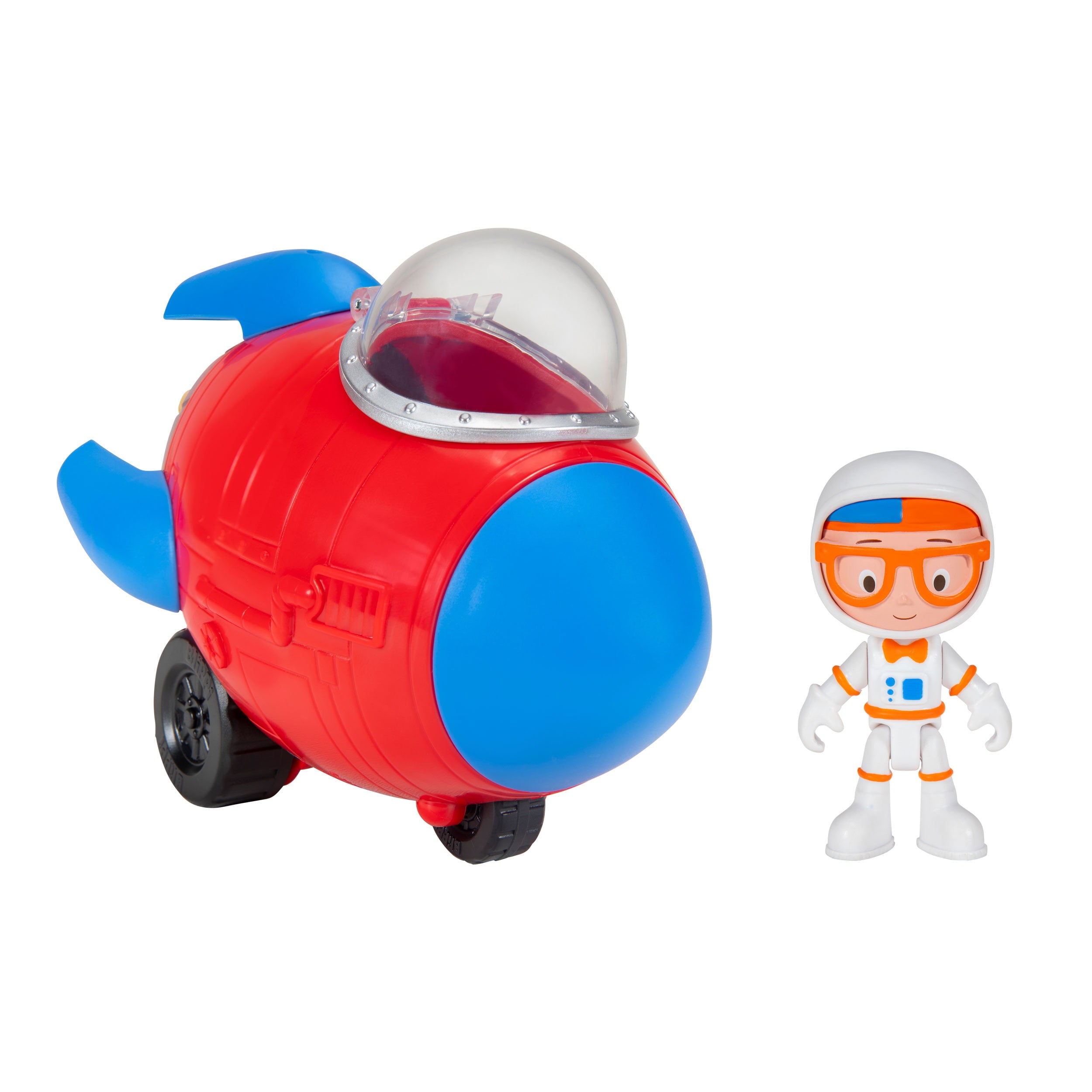 Blippi Feature Rocket Ship Vehicle， Preschool Kids Ages 2 and Up