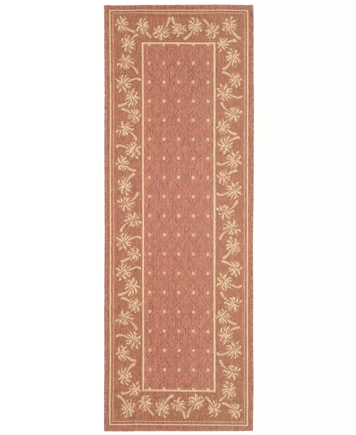 Safavieh Courtyard Rust and Sand 2'7
