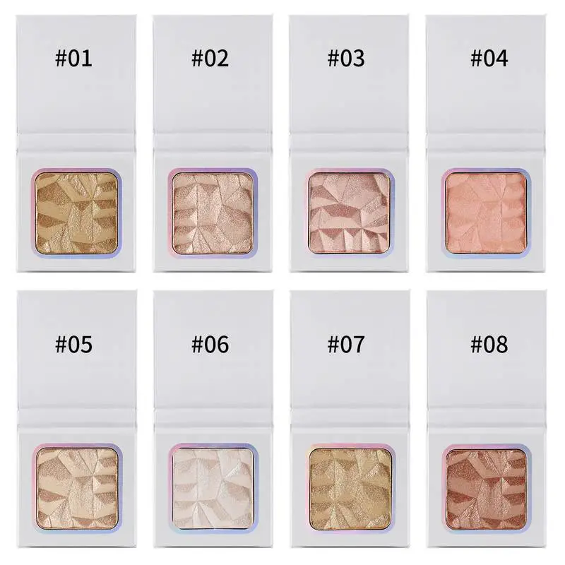 8 color Private Label Single Bronzer Powder Makeup Highlighter