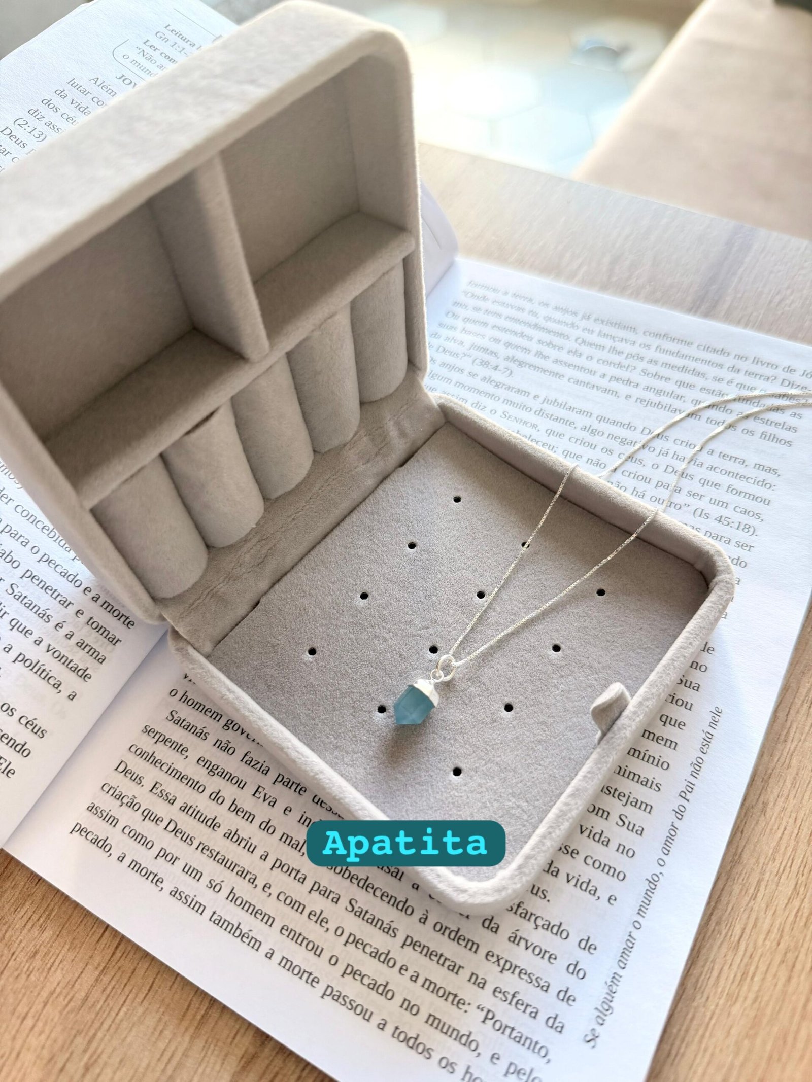 Colar Pingt. Pedra Natural (P)