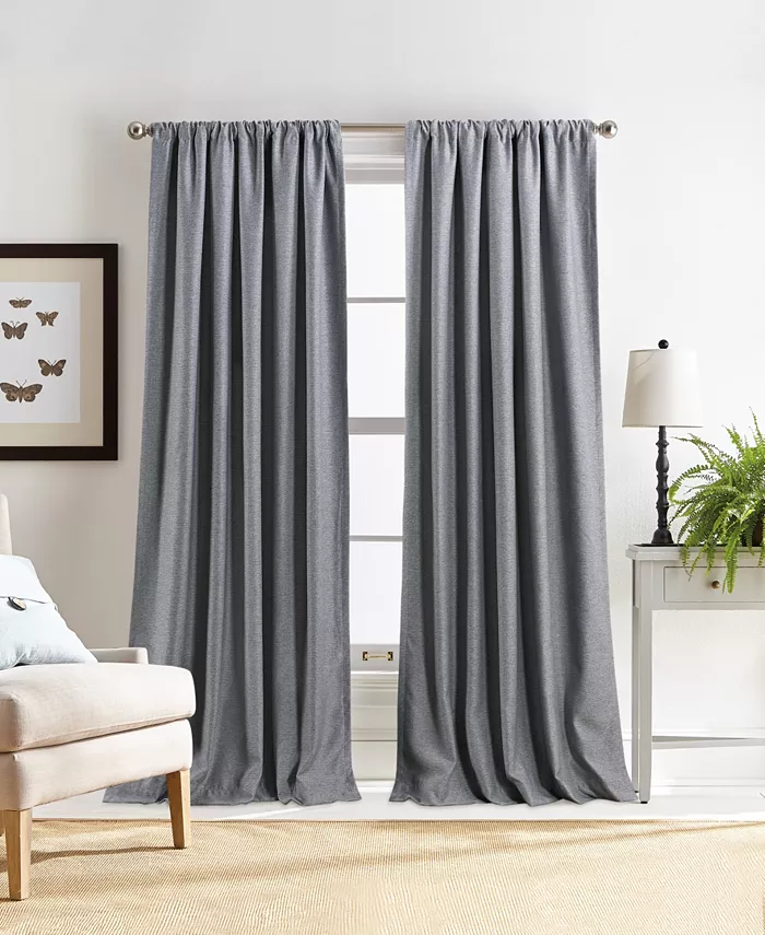 Martha Stewart Collection Clarkson Poletop Lined Panel Pair， 84