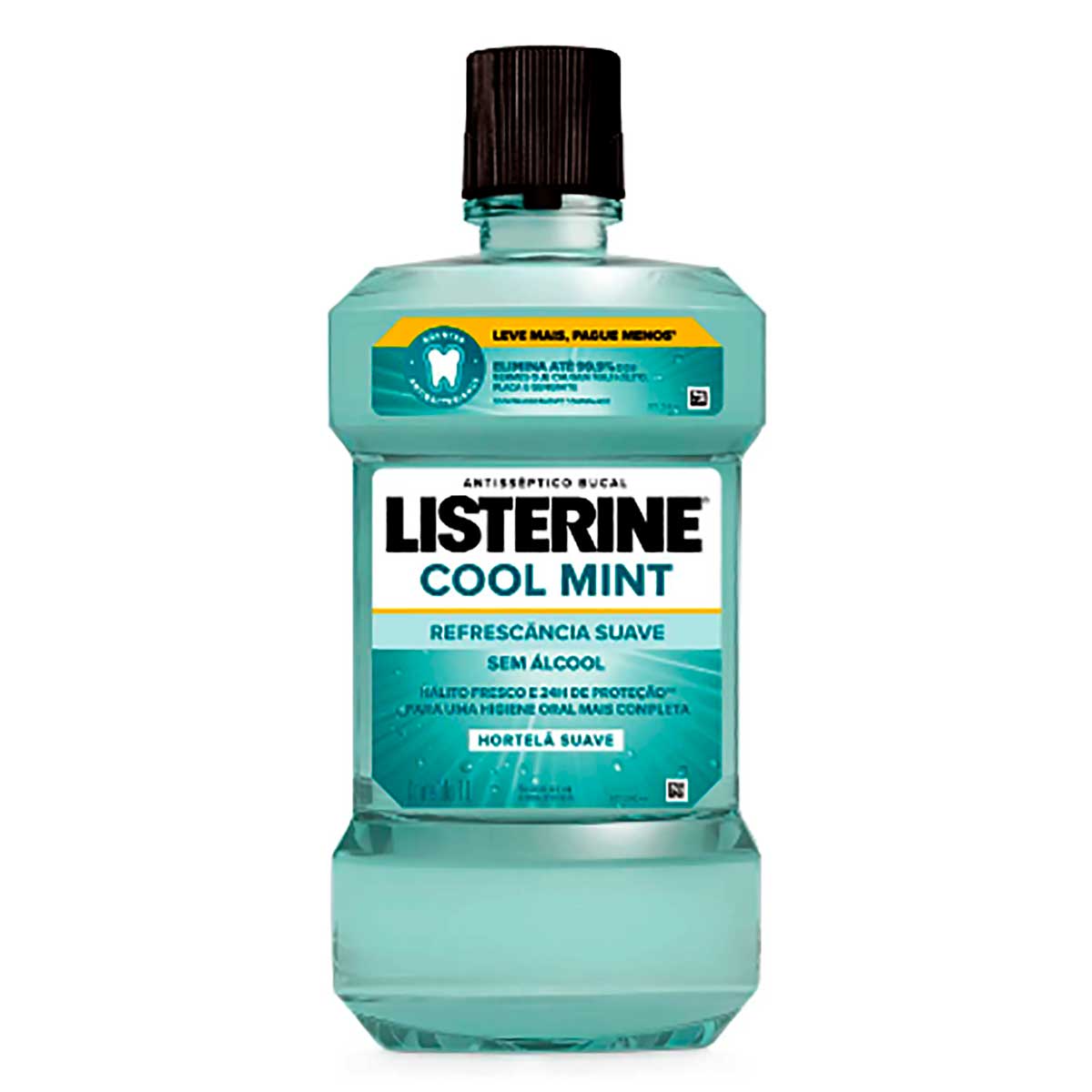 Enxaguante Bucal sem Alcool Listerine Cool Mint Refrescancia Suave 1L