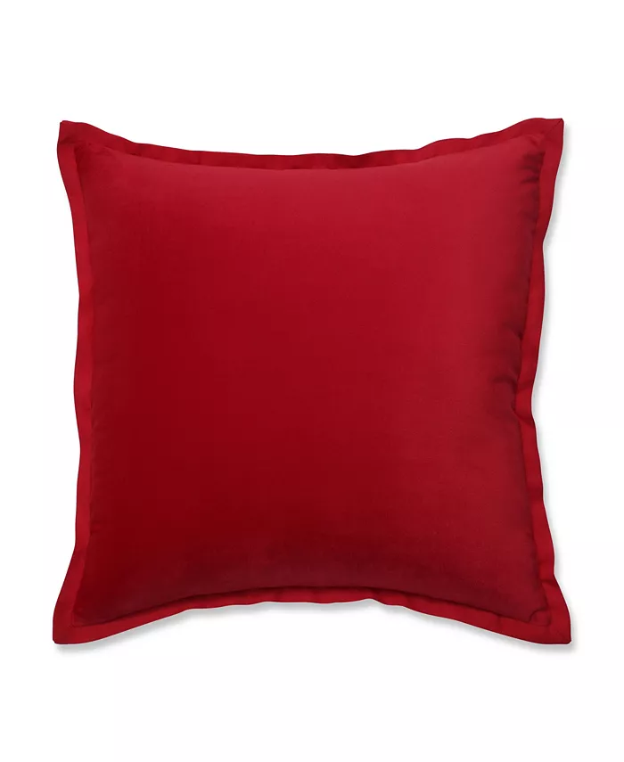 Pillow Perfect Velvet Flange Decorative Pillow， 18