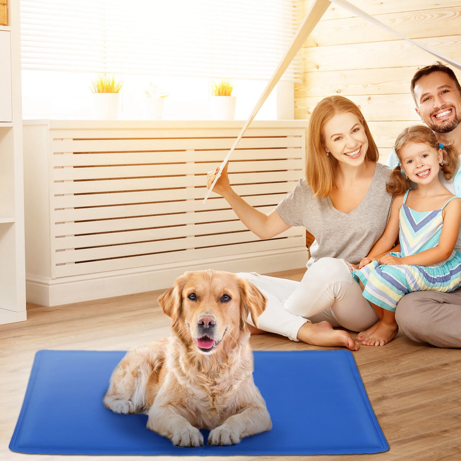 iMountek Cooling Mat For Dogs Portable Pressure Activated Gel Dog Cooling Mat No Need to Freeze Or Refrigerate for Kennels Crates Beds Car Seats Keep Your Pet Cool This Summer