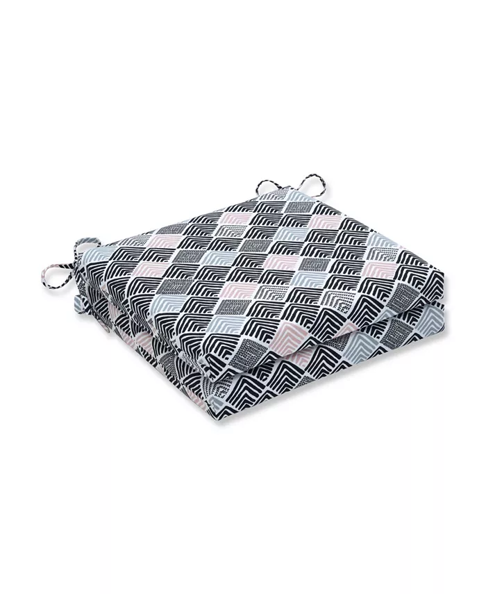 Pillow Perfect Belk Shadow Squared Corners Seat Cushion， Set of 2