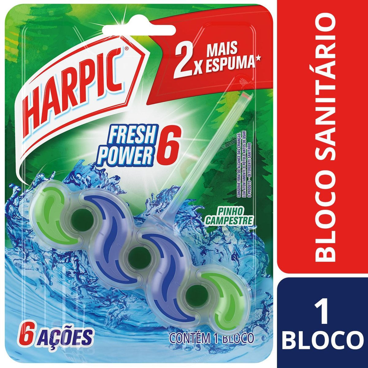 Bloco Sanitario Harpic Fresh Power 6 Pinho