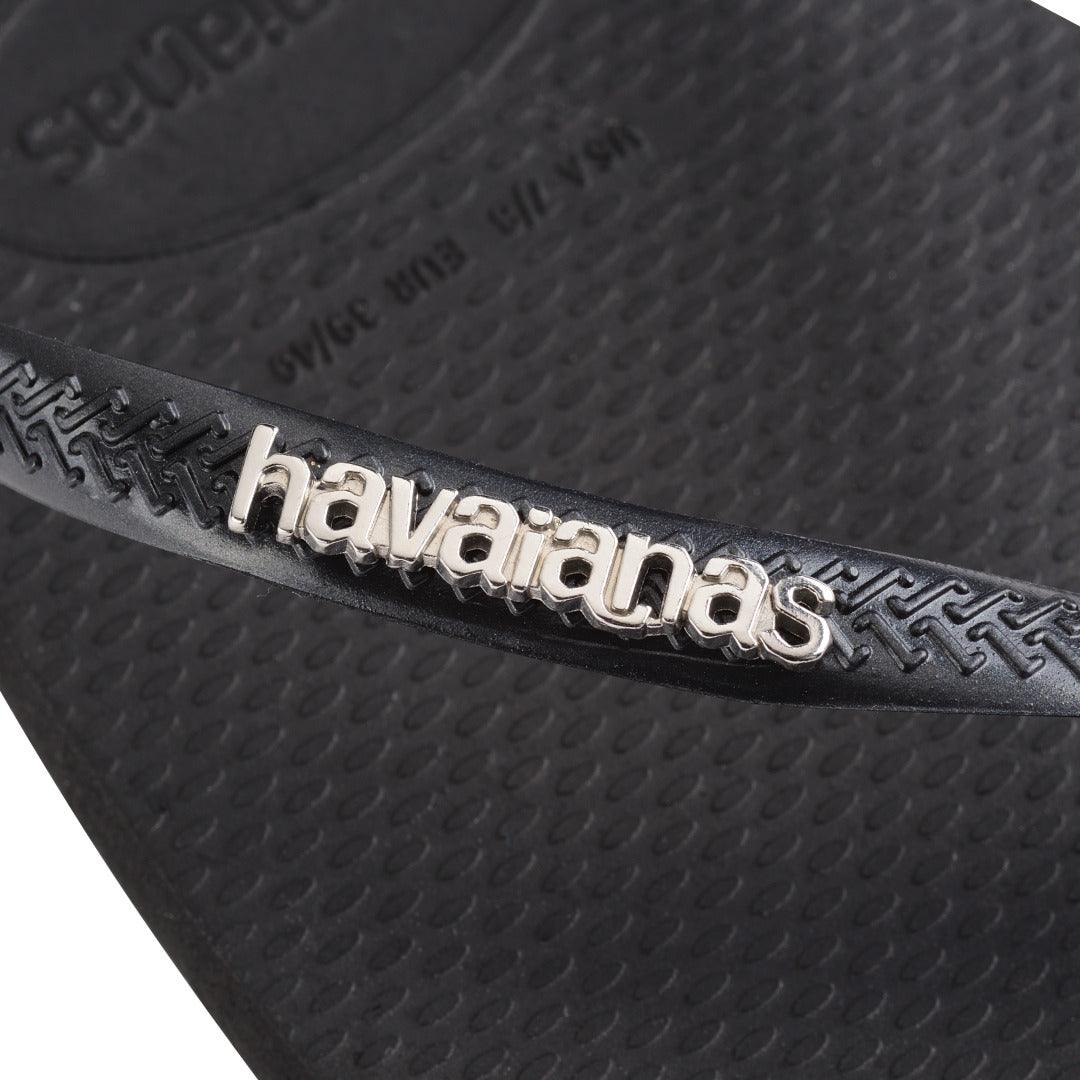 Chinelo Havaianas Slim Square Logo Metallic