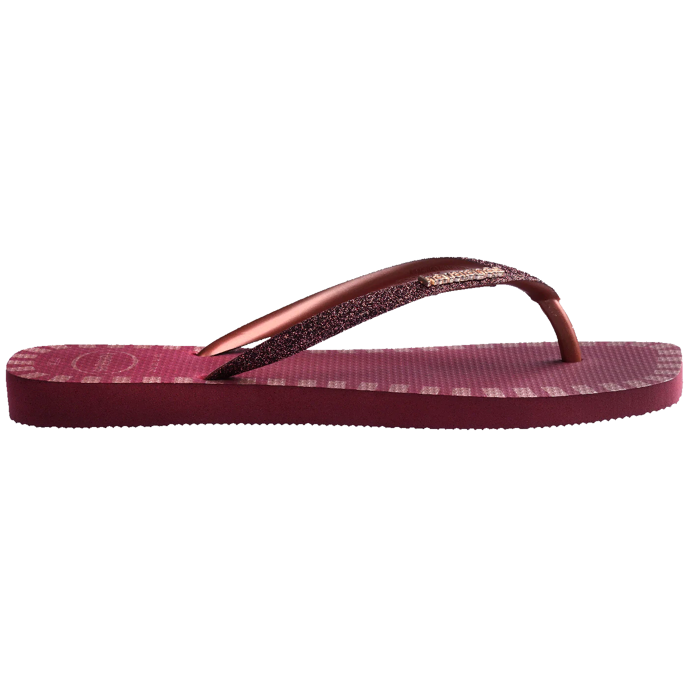 Chinelo Havaianas Slim Square Glitter Contour