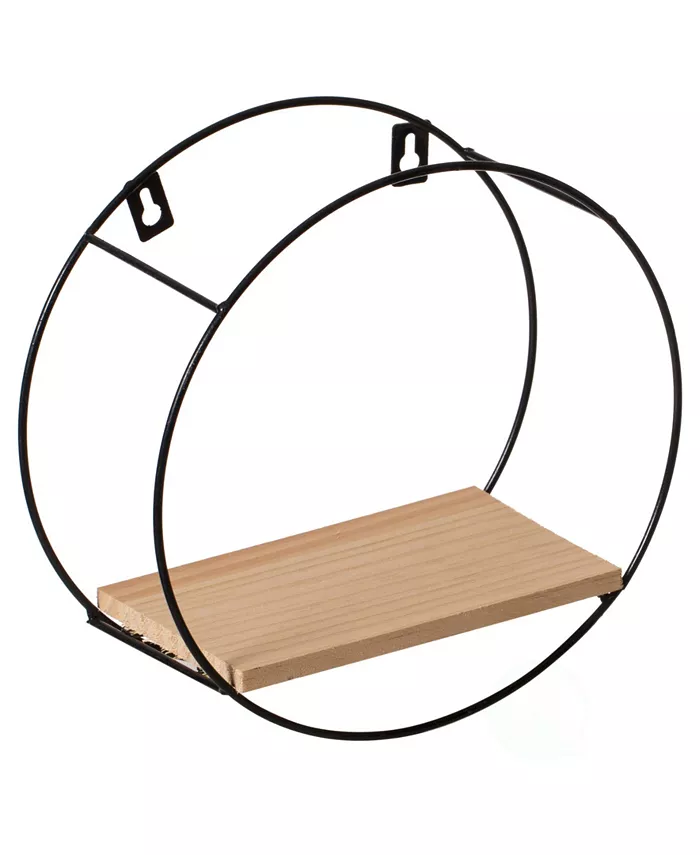 Vintiquewise Round， Wall Mount Floating Shelf
