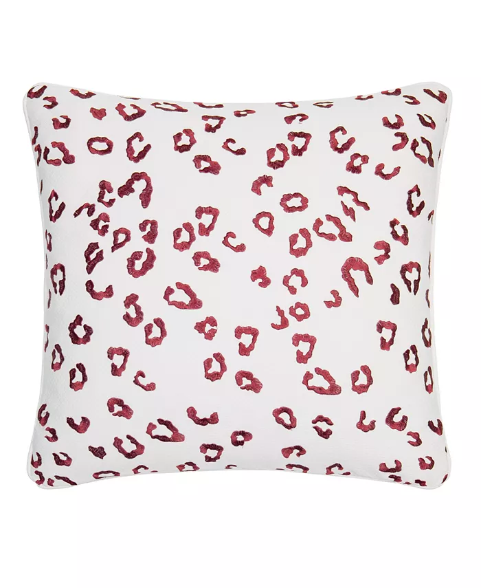 Rose Tree Emory Animal Print Embroidery Decorative Pillow， 20