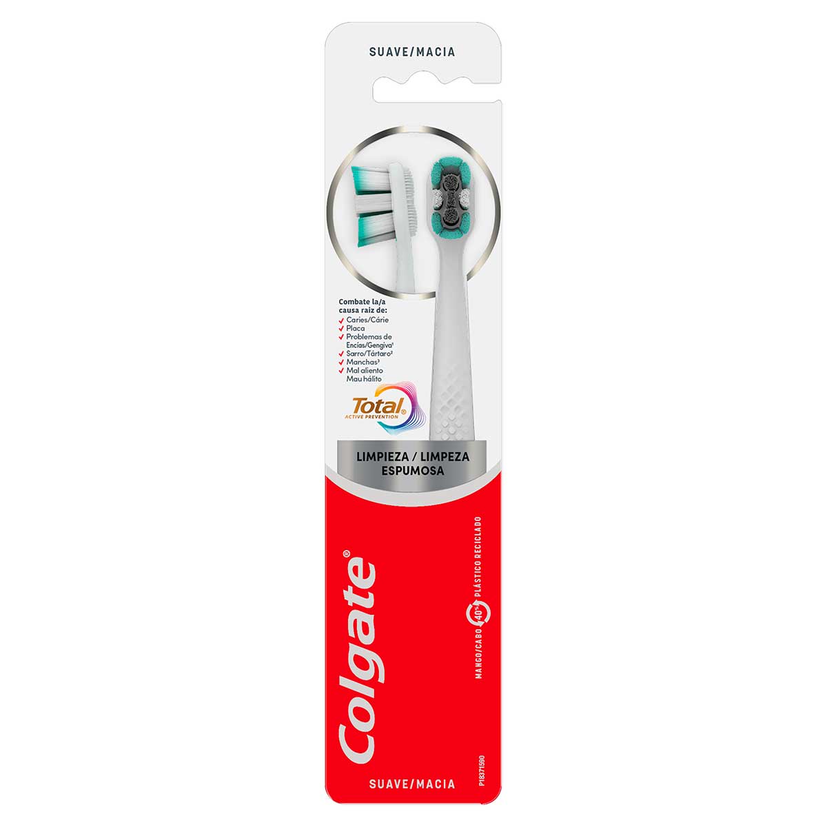 Escova Dental Suave Colgate Total Active Prevention 2 Unidades