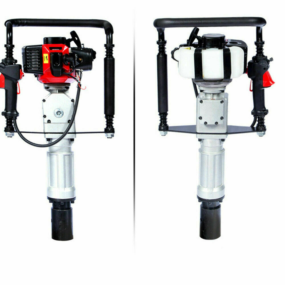 Fetcoi 52CC 2.3HP Gas Powered Fence T-Post Driver 2-Stroke Fence Pile Drive W/55-70mm Driving Head