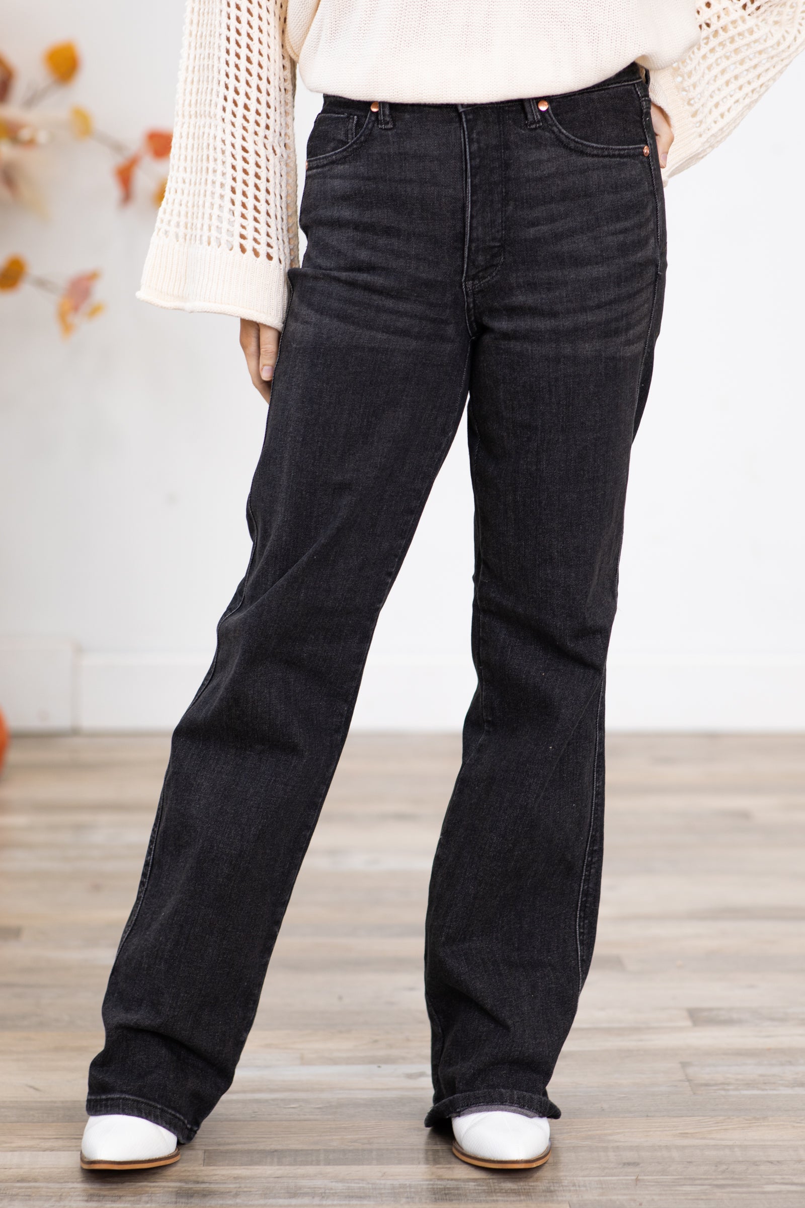 Judy Blue Washed Black Tummy Control Jeans