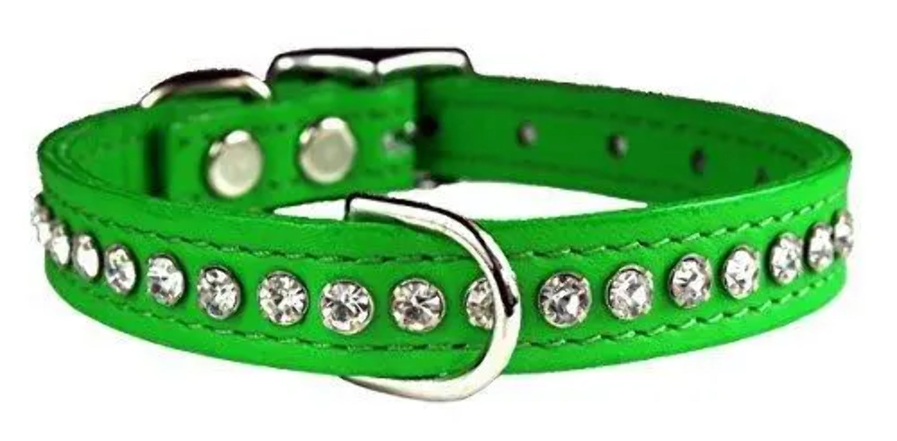 OmniPet Signature Leather Crystal Dog Collar Made in USA