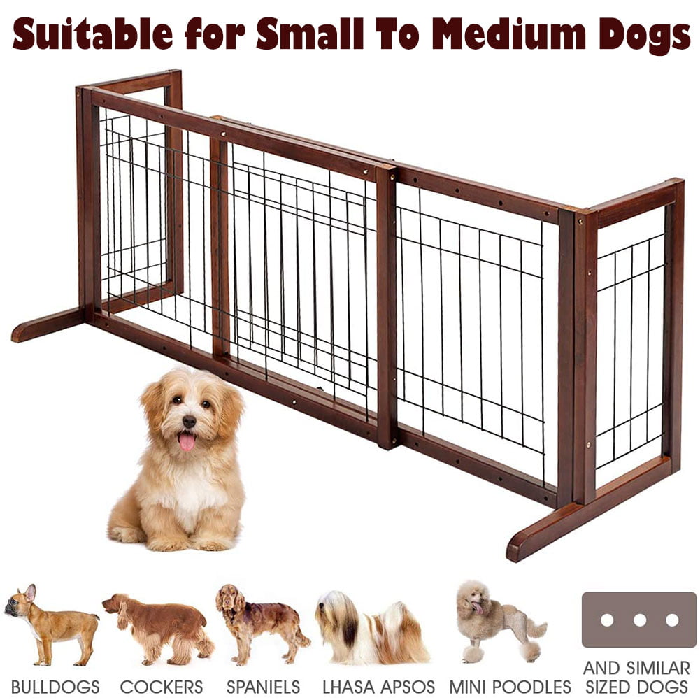 Adjustable Freestanding Pet Gate， 39.8